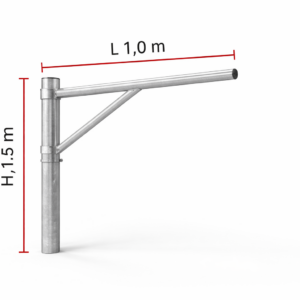 p konsool h=1.5m l=1m 60 postile